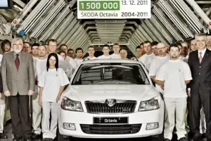 Škoda Octavia II s výrobním číslem 1 500 000