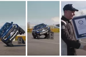 Ford Ranger Raptor se protáhl neskutečně úzkou škvírou. Získal Guinessův rekord