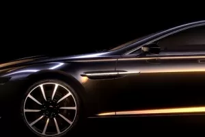 Luxusní supersedan Aston Martin Lagonda se pomalu odhaluje. Zde je první foto