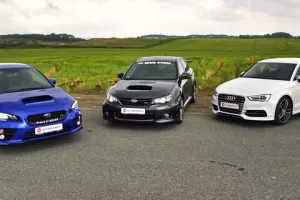 Srovnávací test: Subaru WRX STI 2015 vs. Audi S3 vs. Subaru WRX STI