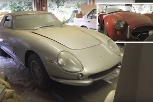 VIDEO: Ve špinavé garáži se našly vzácné Ferrari a Cobra. Po 27 letech