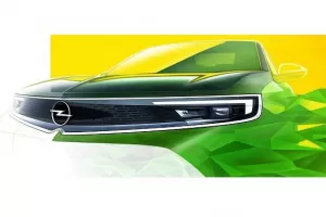 Celá příď za sklem, pořádné logo. Opel ukázal náčrtky nové Mokky