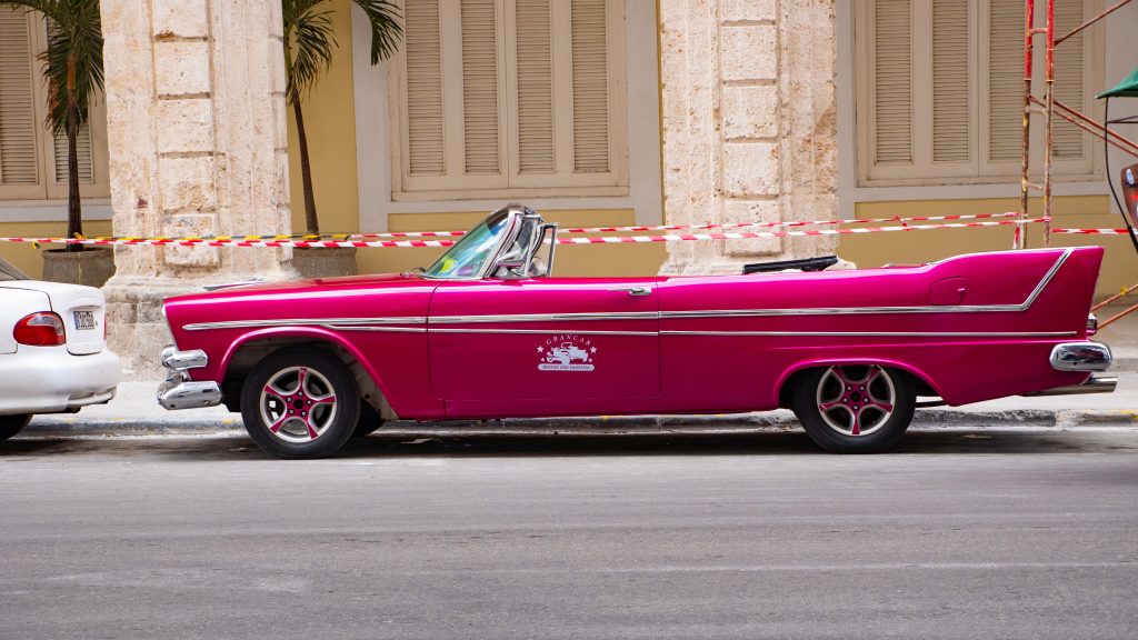 Chevrolet pink 1955