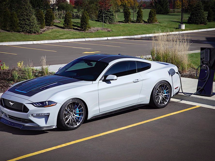 Elektrický Ford Mustang - Foto: Instagram